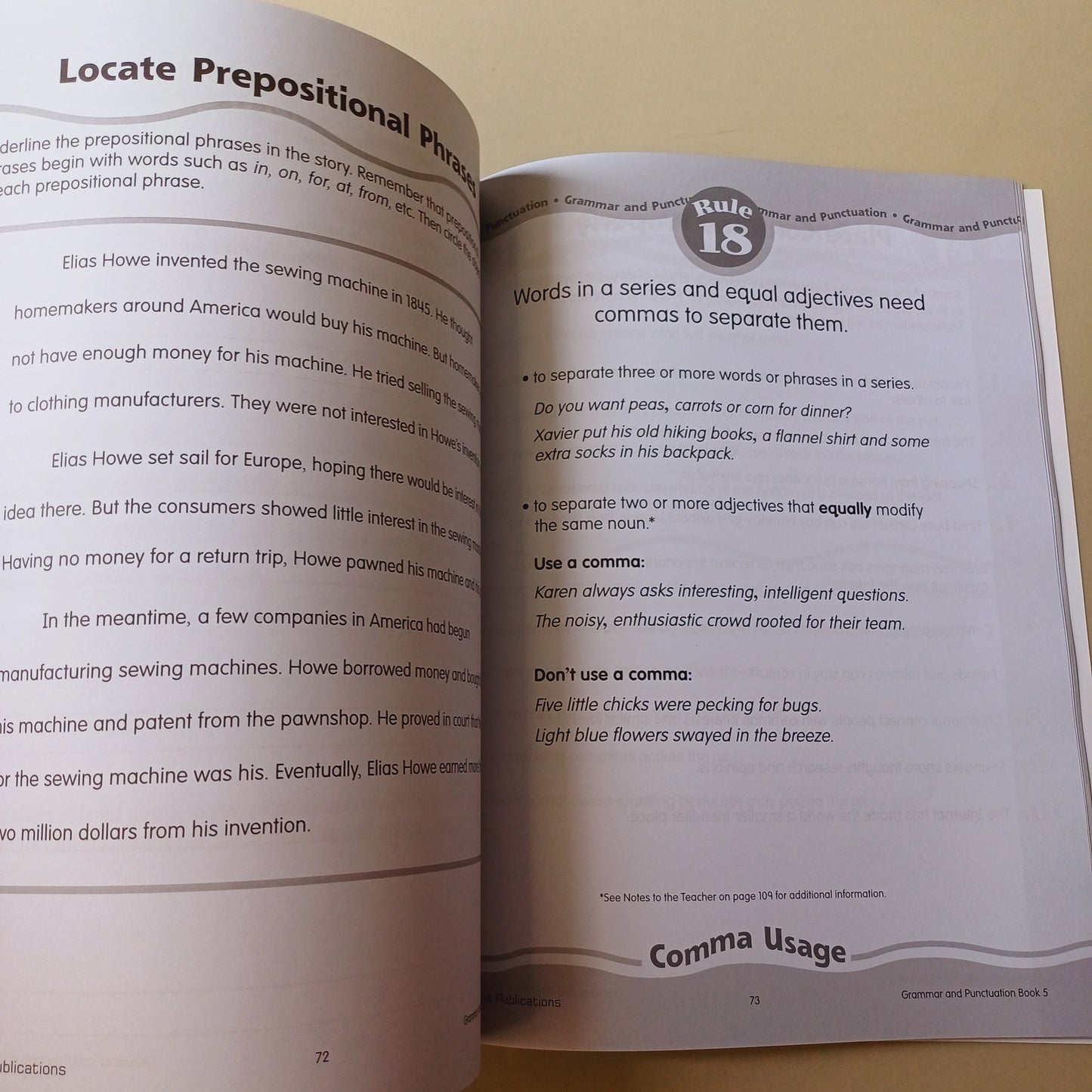 Grammar and Punctuation Book 5