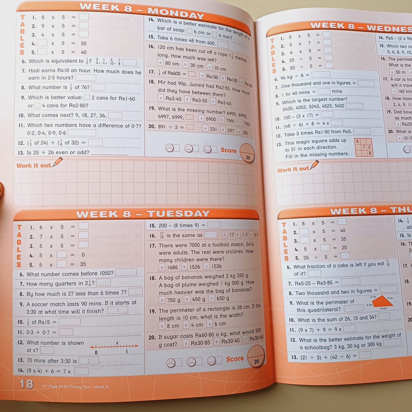 Work It Out Mental Maths Activities Book 4