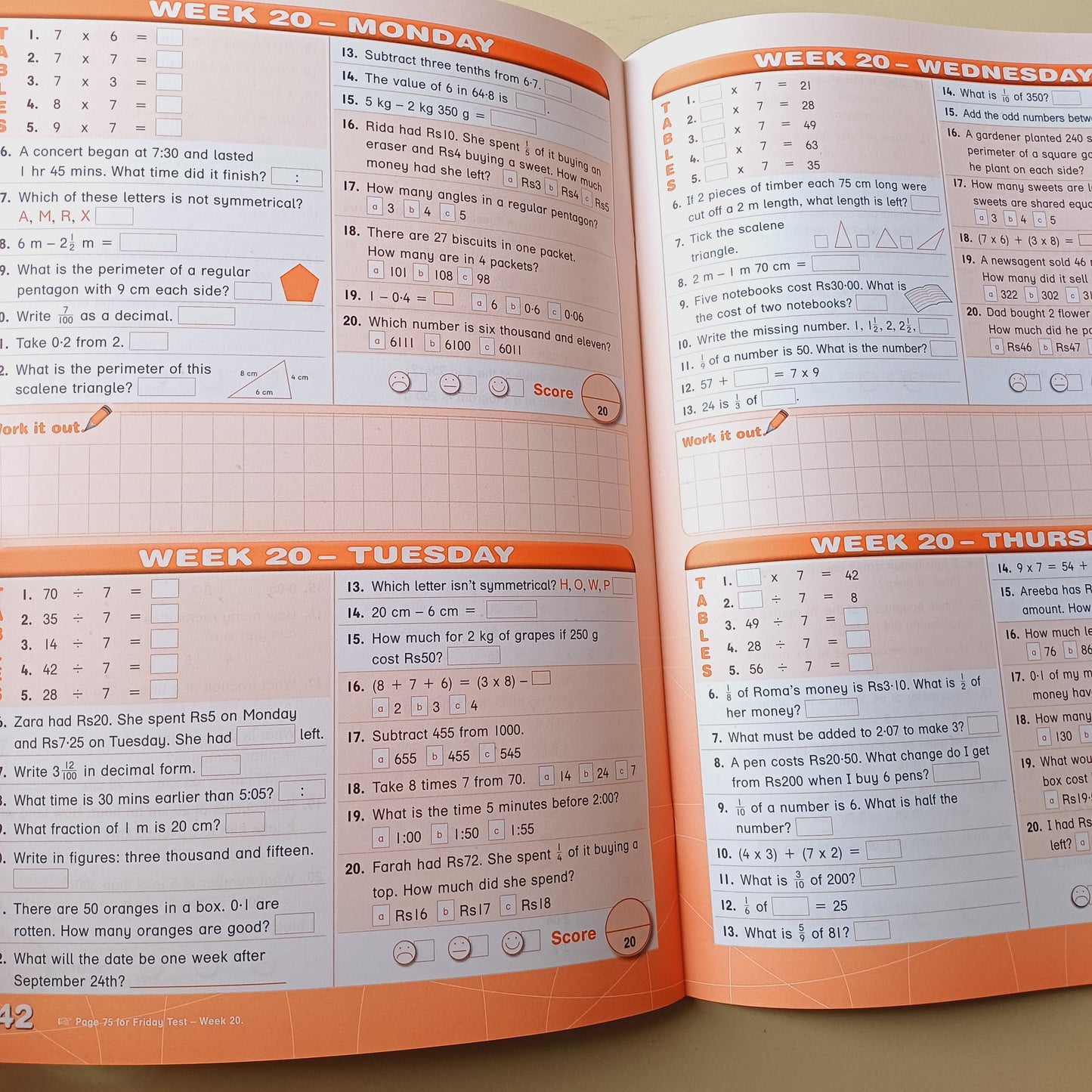 Work It Out Mental Maths Activities Book 4