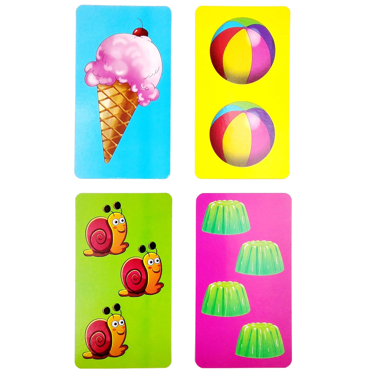 Flashcards numbers shapes and colors
