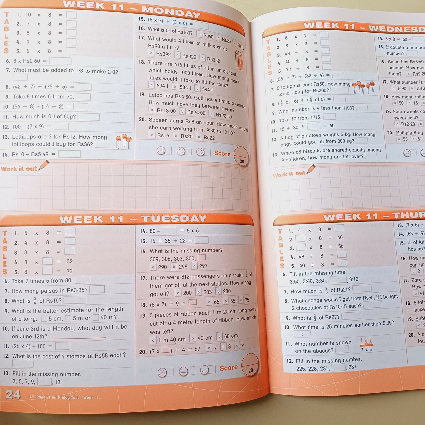 Work It Out Mental Maths Activities Book 4