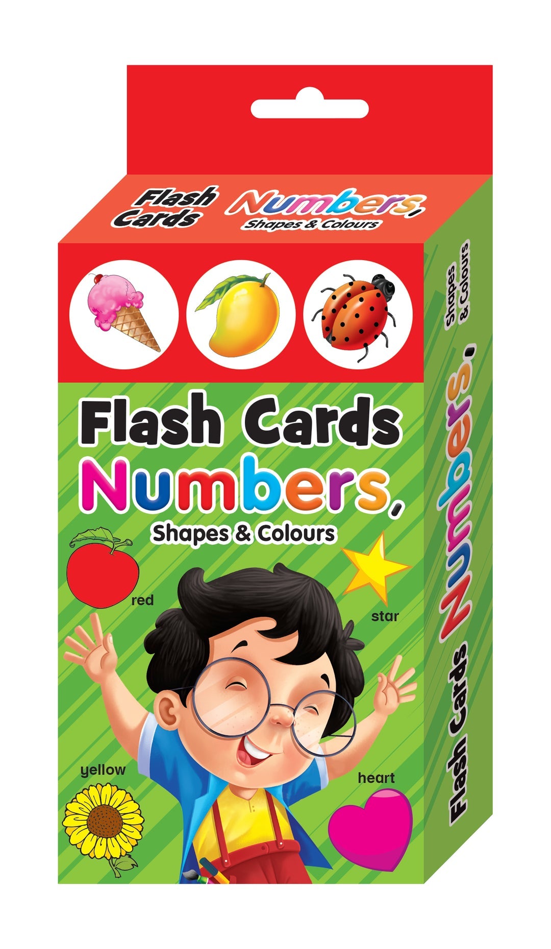 Flashcards numbers shapes and colors