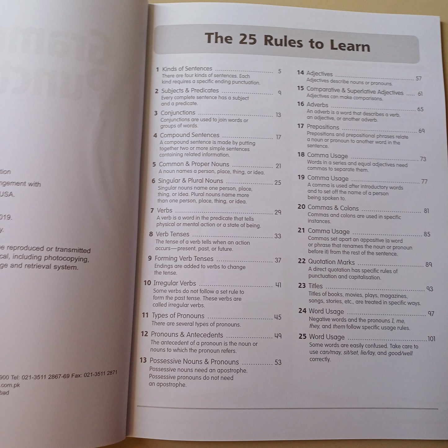 Grammar and Punctuation Book 5