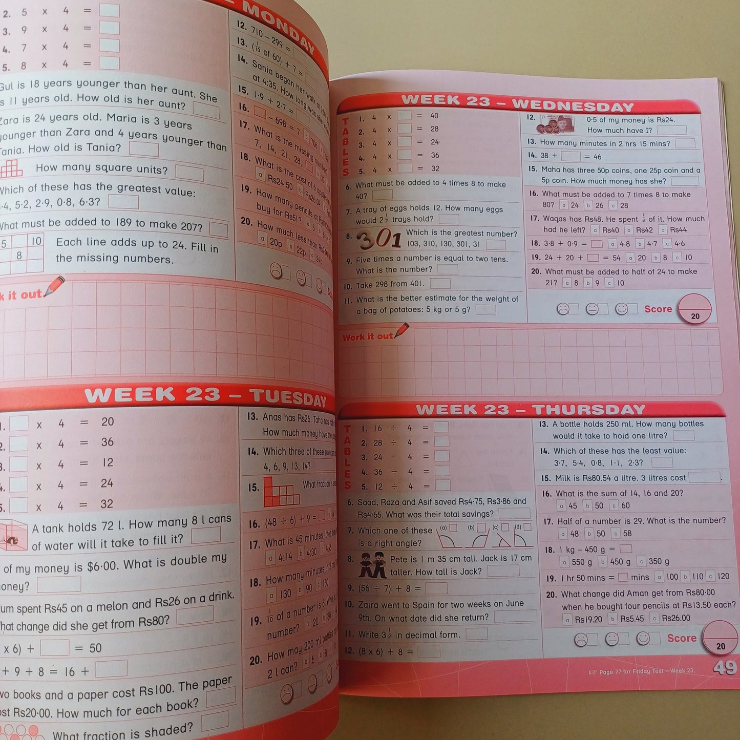 Work It Out Mental Maths Activities Book 3
