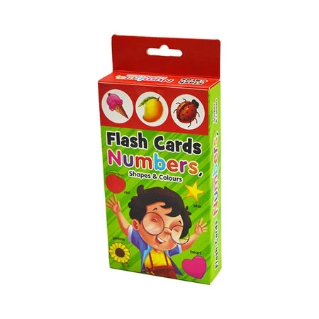 Flashcards numbers shapes and colors