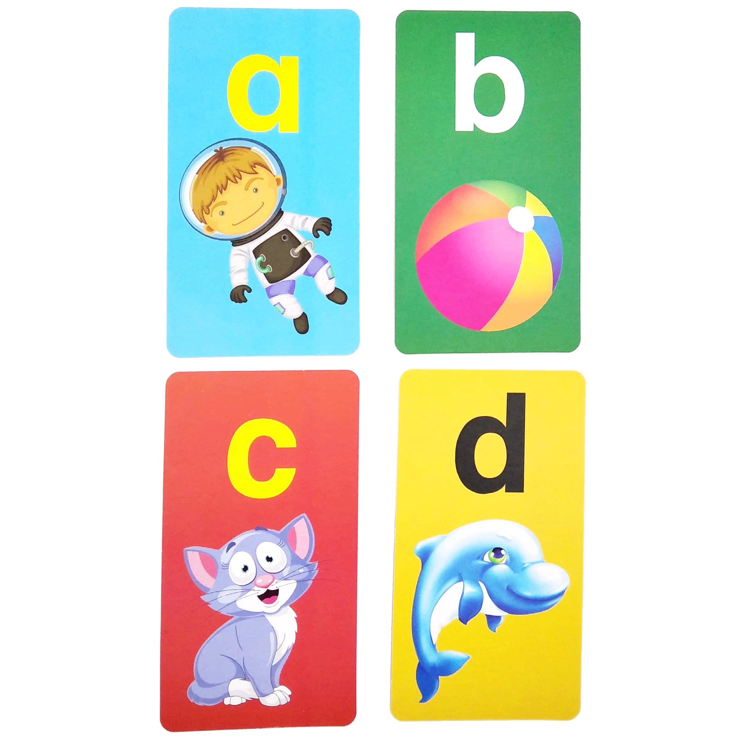 Flashcards ABC, abc and 123