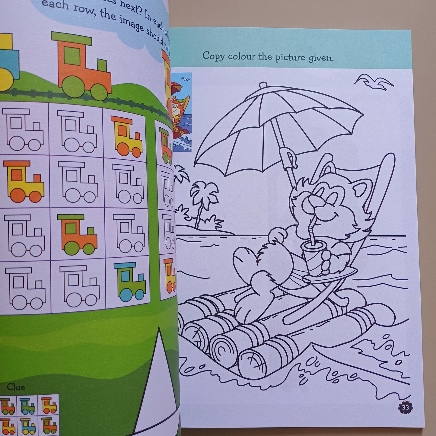 My Holiday-Colouring Cut And Glue Activity Book