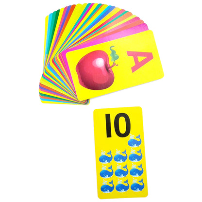 Flashcards ABC, abc and 123