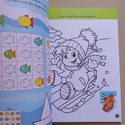 My Holiday-Colouring Cut And Glue Activity Book