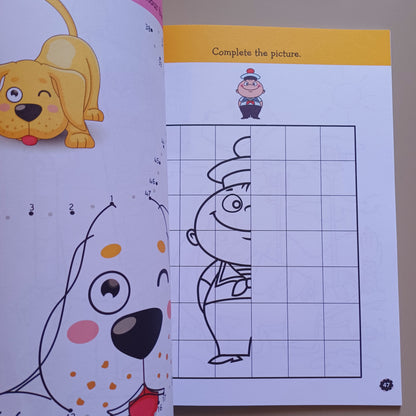 My Holiday-Colouring Cut And Glue Activity Book