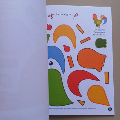 My Holiday-Colouring Cut And Glue Activity Book