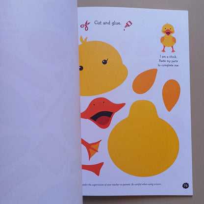 My Holiday-Colouring Cut And Glue Activity Book