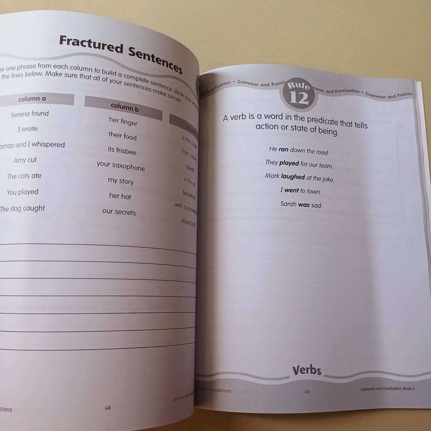 Grammar and Punctuation Book 4