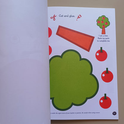 My Holiday-Colouring Cut And Glue Activity Book