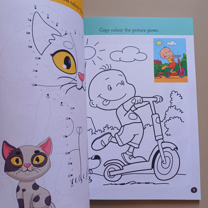 My Holiday-Colouring Cut And Glue Activity Book