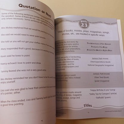 Grammar and Punctuation Book 5