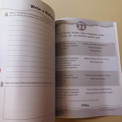 Grammar and Punctuation Book 4