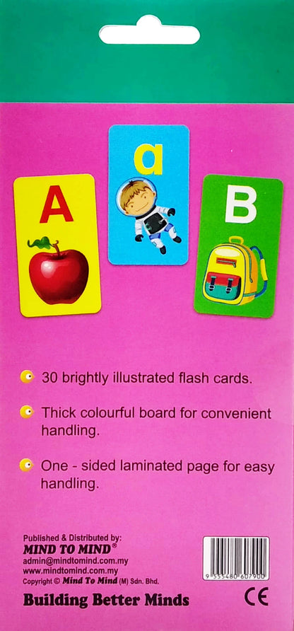 Flashcards ABC, abc and 123
