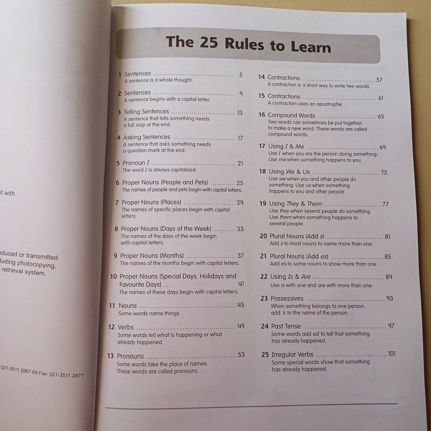 Grammar and Punctuation Book 1