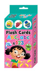 Flashcards ABC, abc and 123