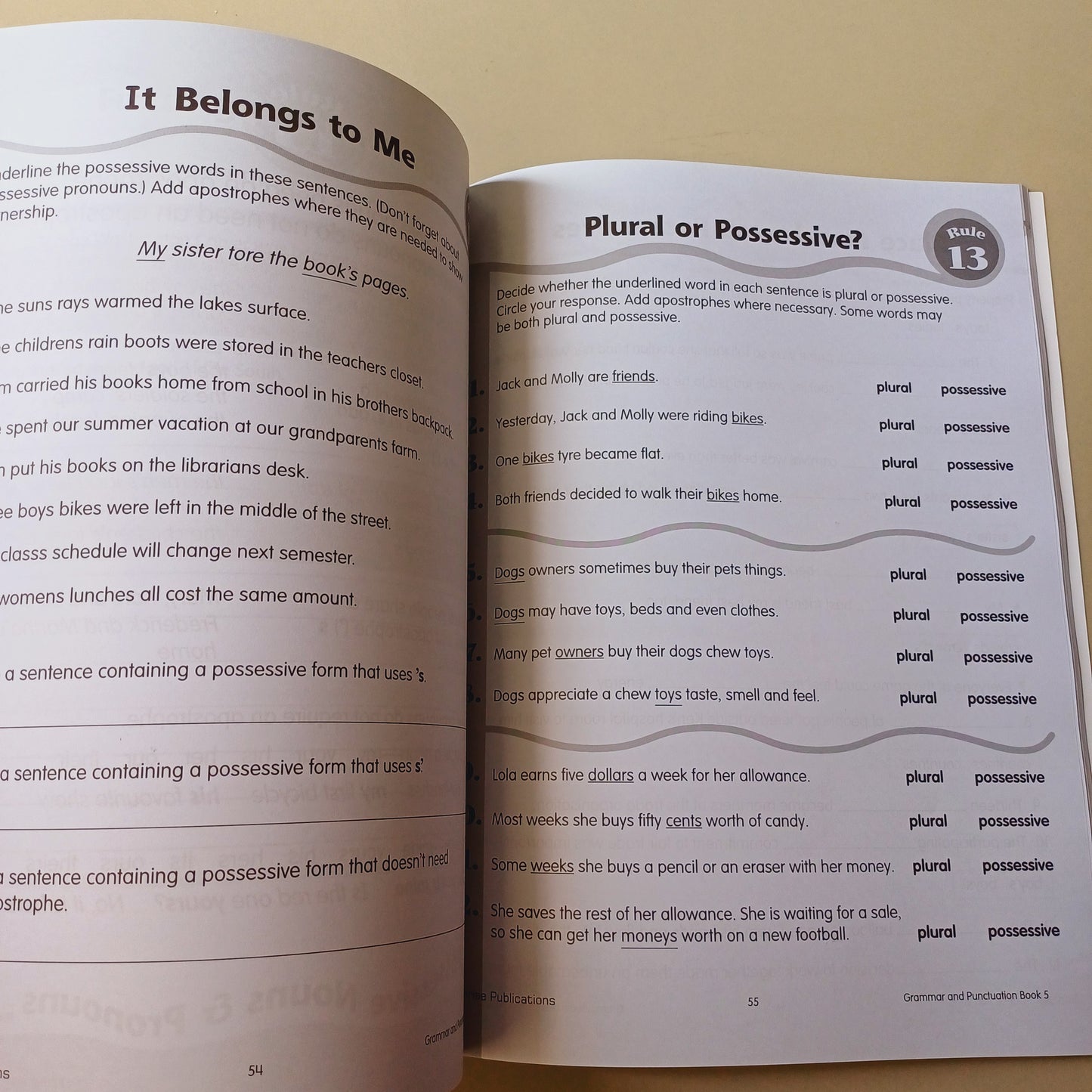 Grammar and Punctuation Book 5