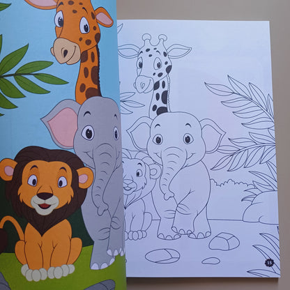 My Holiday-Colouring Cut And Glue Activity Book