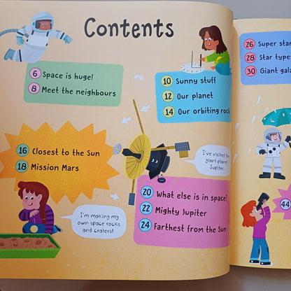 First Space Book By Miles Kelly