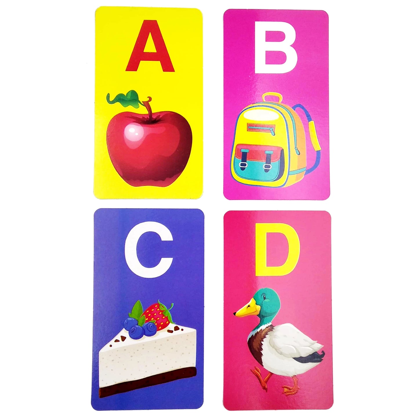 Flashcards ABC, abc and 123