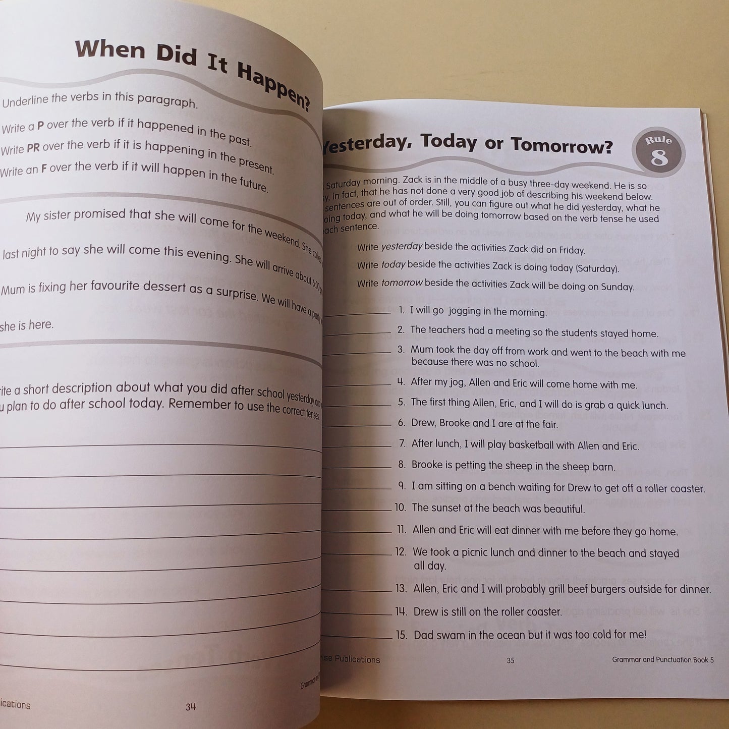 Grammar and Punctuation Book 5