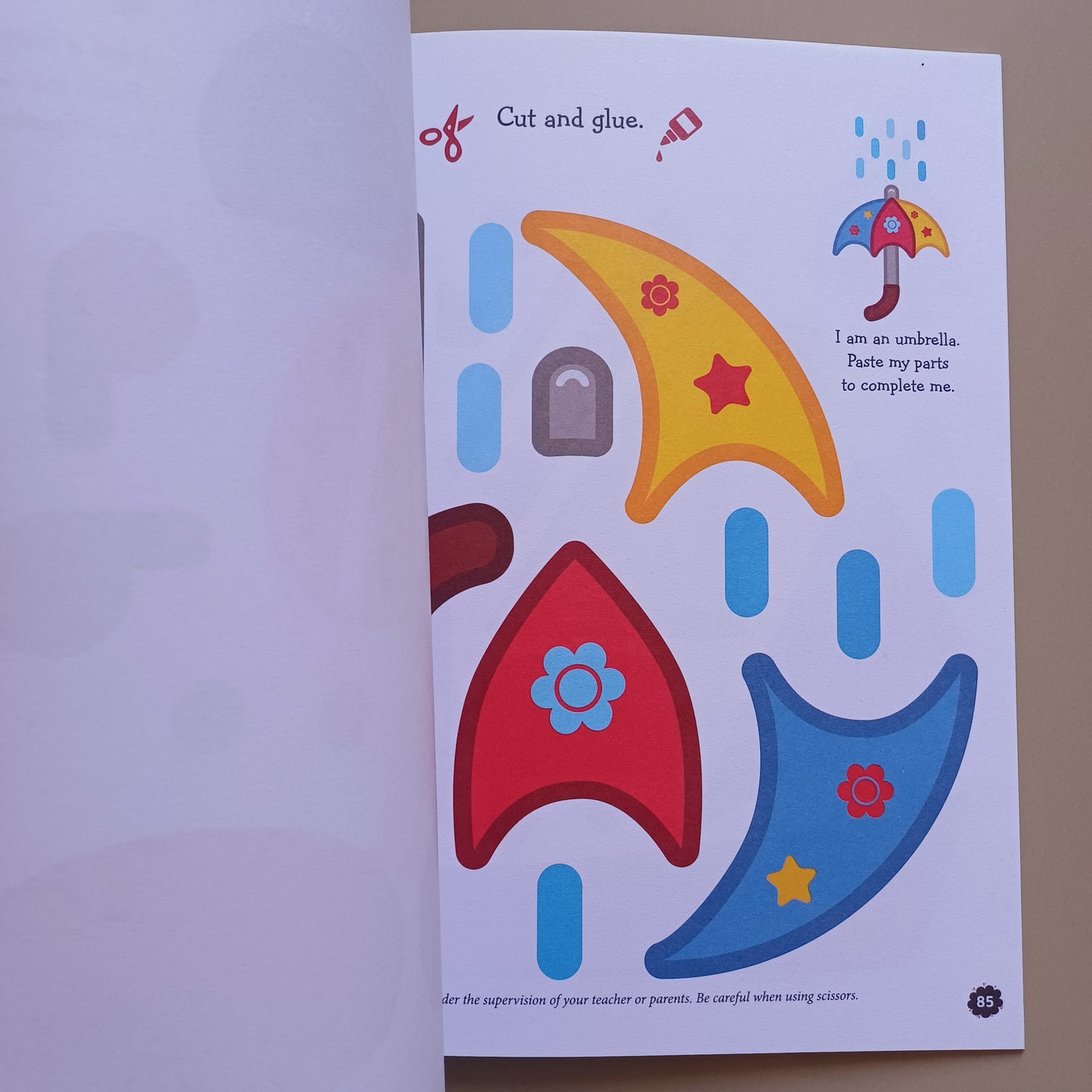 My Holiday-Colouring Cut And Glue Activity Book